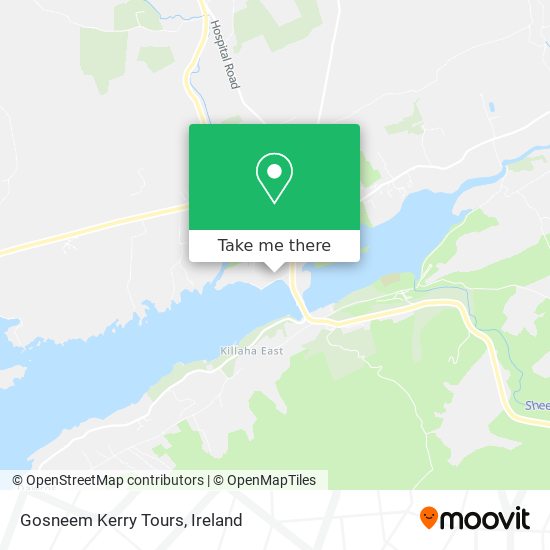 Gosneem Kerry Tours map