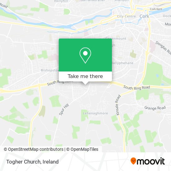 Togher Church map