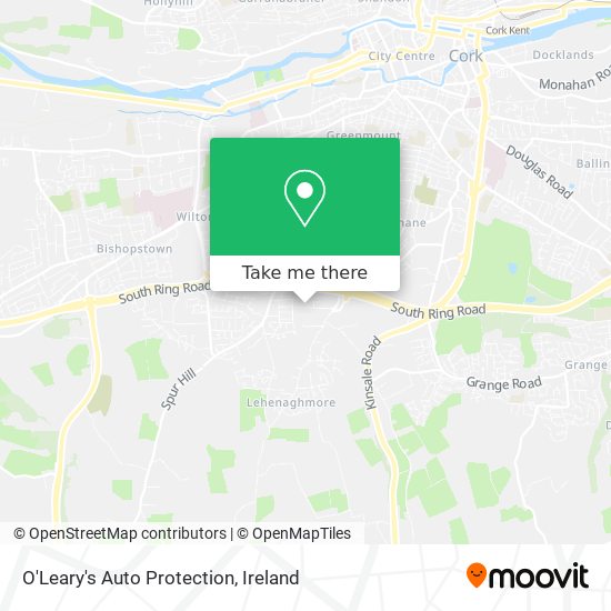 O'Leary's Auto Protection map