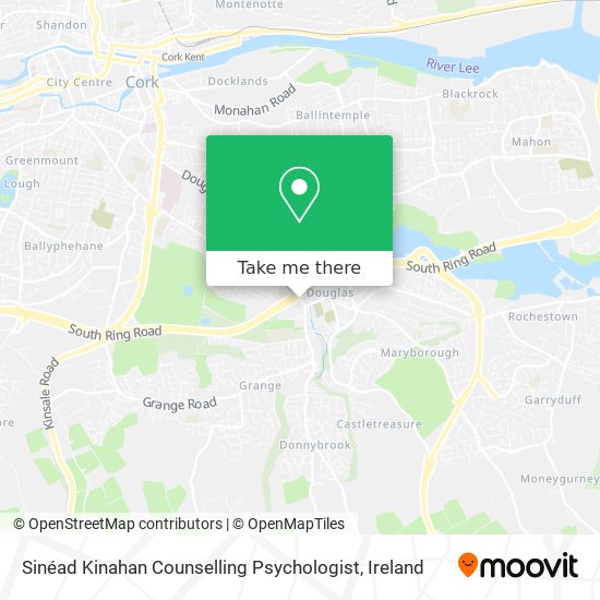 Sinéad Kinahan Counselling Psychologist map