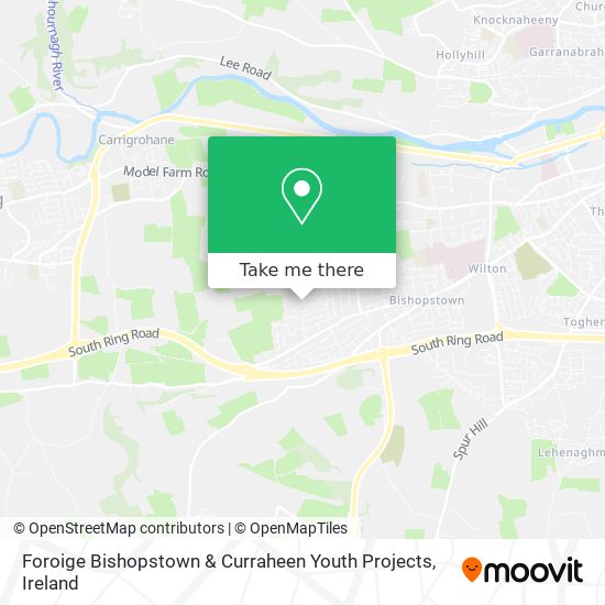 Foroige Bishopstown & Curraheen Youth Projects map
