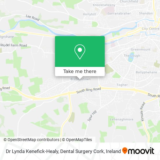 Dr Lynda Kenefick-Healy, Dental Surgery Cork map