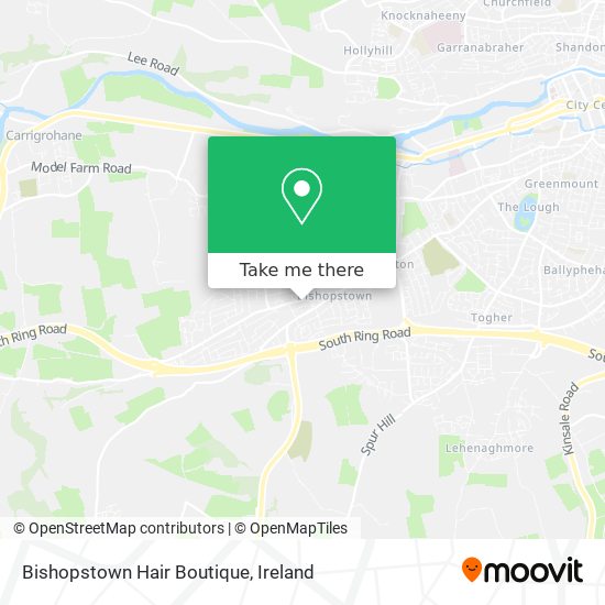 Bishopstown Hair Boutique map