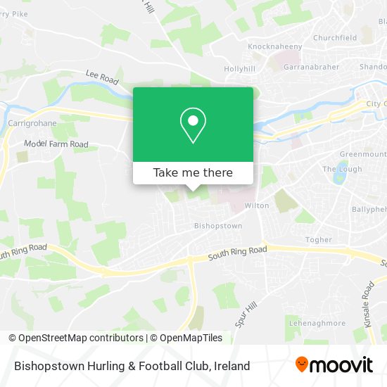 Bishopstown Hurling & Football Club map