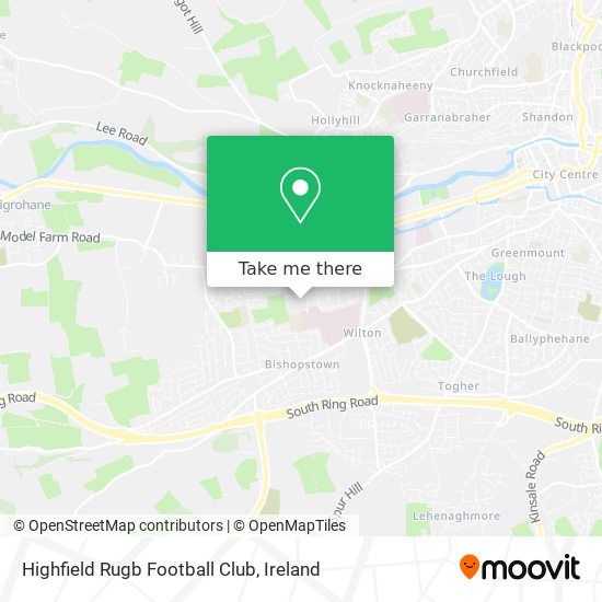Highfield Rugb Football Club map