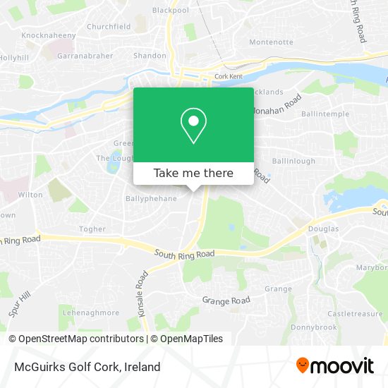 McGuirks Golf Cork map