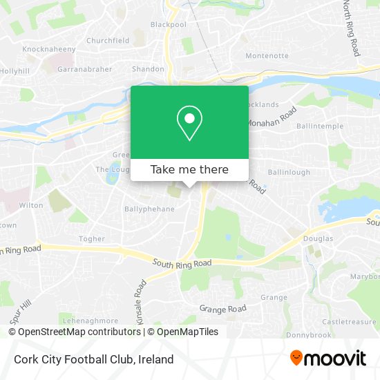 Cork City Football Club map