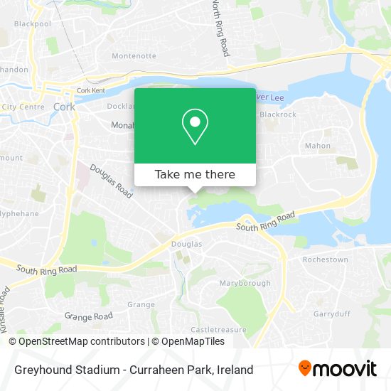 Greyhound Stadium - Curraheen Park map
