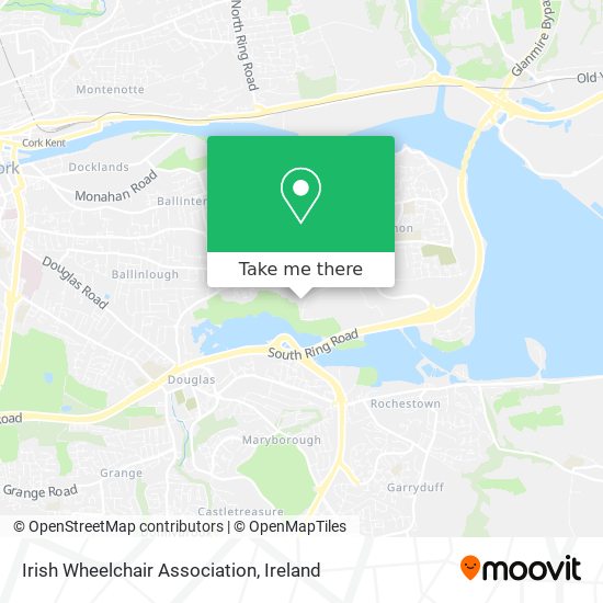 Irish Wheelchair Association map