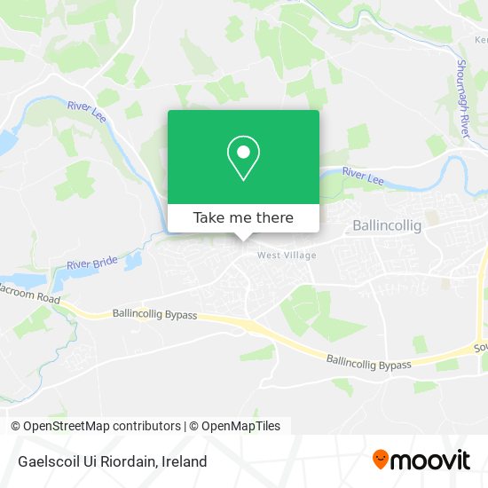 Gaelscoil Ui Riordain map