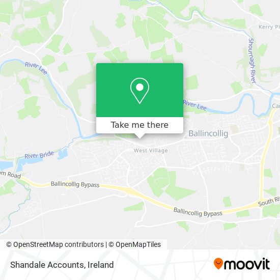 Shandale Accounts map