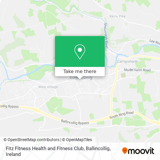 Fitz Fitness Health and Fitness Club, Ballincollig map