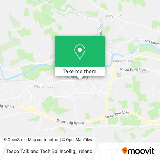 Tesco Talk and Tech Ballincollig map
