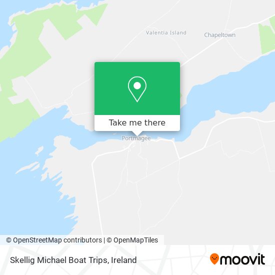 Skellig Michael Boat Trips map