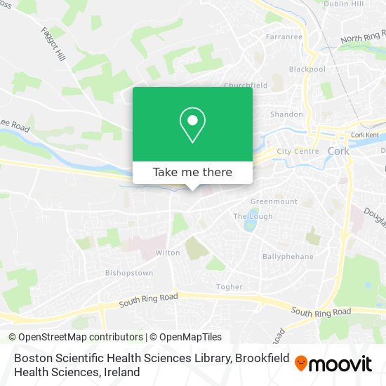 Boston Scientific Health Sciences Library, Brookfield Health Sciences map