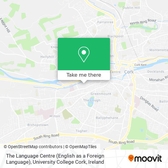 The Language Centre (English as a Foreign Language), University College Cork map