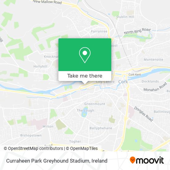 Curraheen Park Greyhound Stadium map