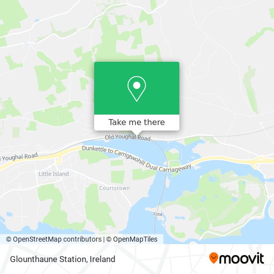 Glounthaune Station map