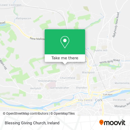 Blessing Giving Church map