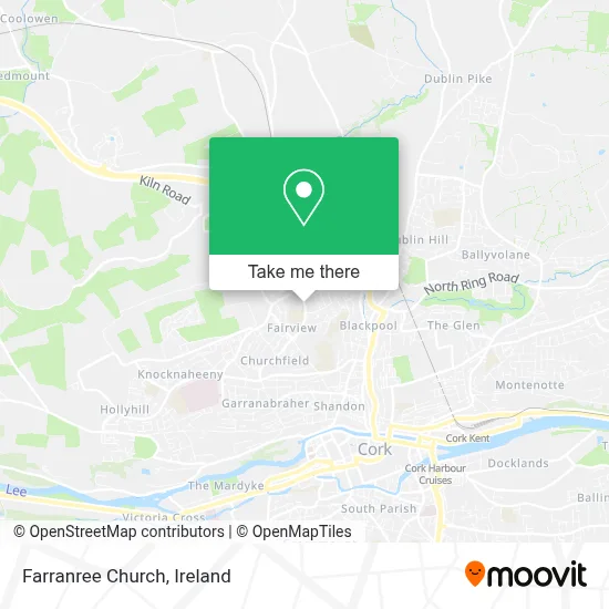 Farranree Church map