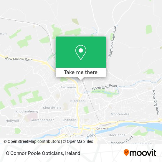 O'Connor Poole Opticians map