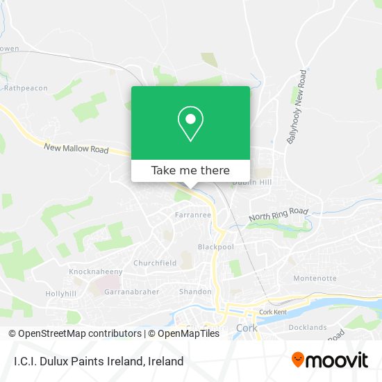 I.C.I. Dulux Paints Ireland map