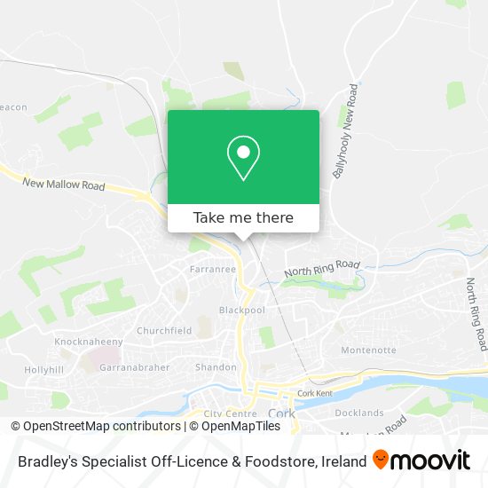 Bradley's Specialist Off-Licence & Foodstore map