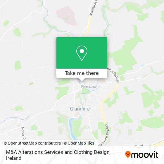 M&A Alterations Services and Clothing Design map