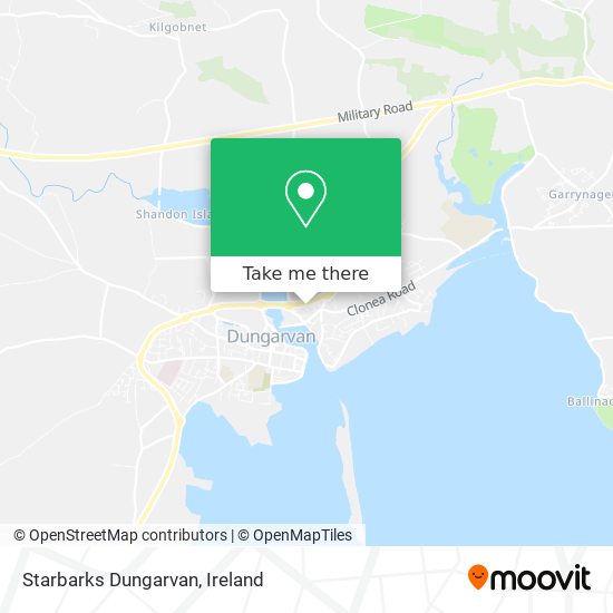 Starbarks Dungarvan map