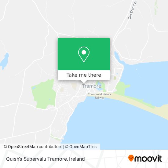 Quish's Supervalu Tramore map