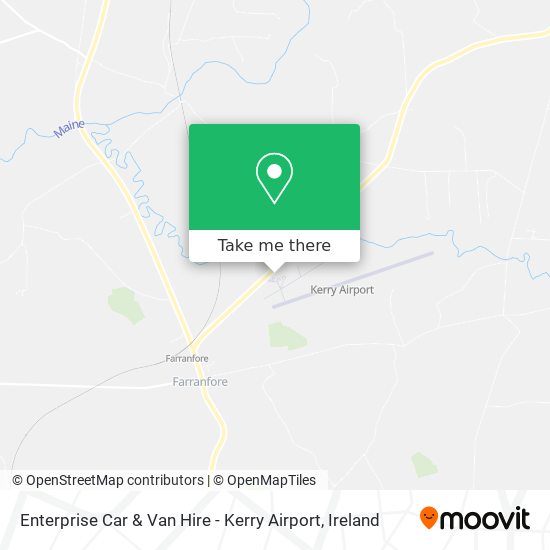 Enterprise Car & Van Hire - Kerry Airport plan