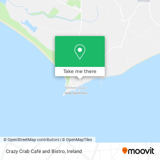 Crazy Crab Café and Bistro map