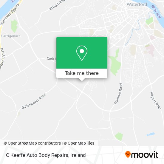 O'Keeffe Auto Body Repairs map