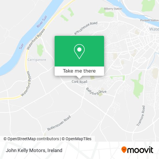 John Kelly Motors map