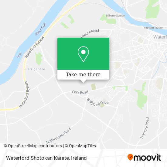Waterford Shotokan Karate map