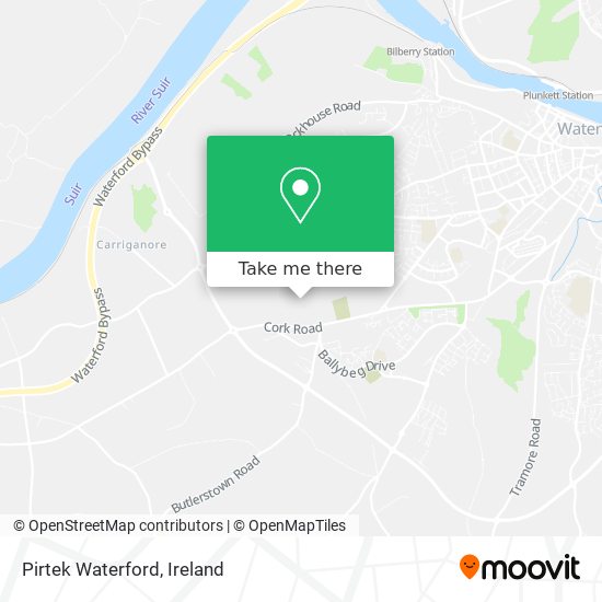 Pirtek Waterford map