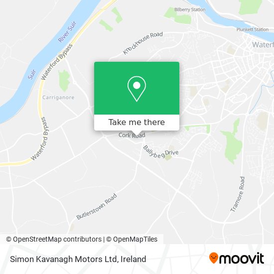 Simon Kavanagh Motors Ltd map