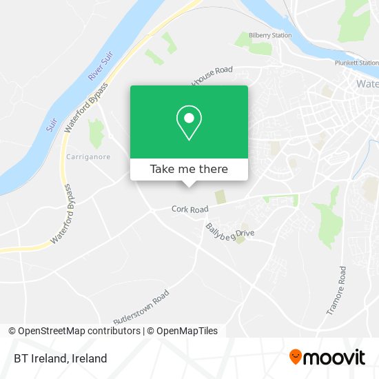 BT Ireland map