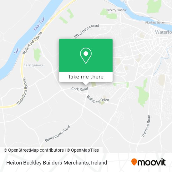 Heiton Buckley Builders Merchants map