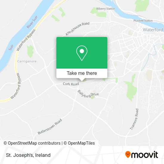 St. Joseph's map