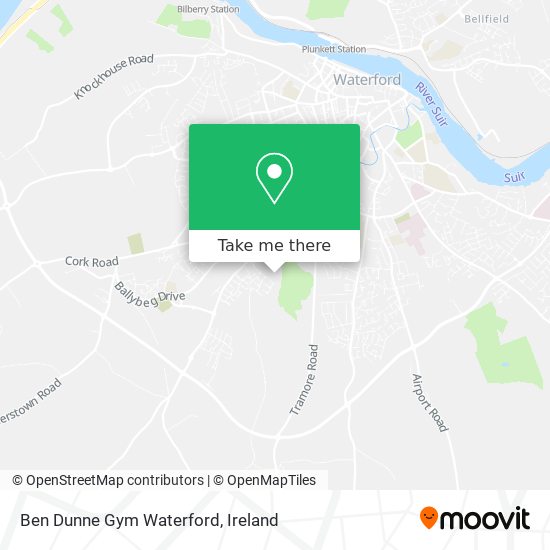 Ben Dunne Gym Waterford map