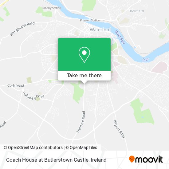 Coach House at Butlerstown Castle map