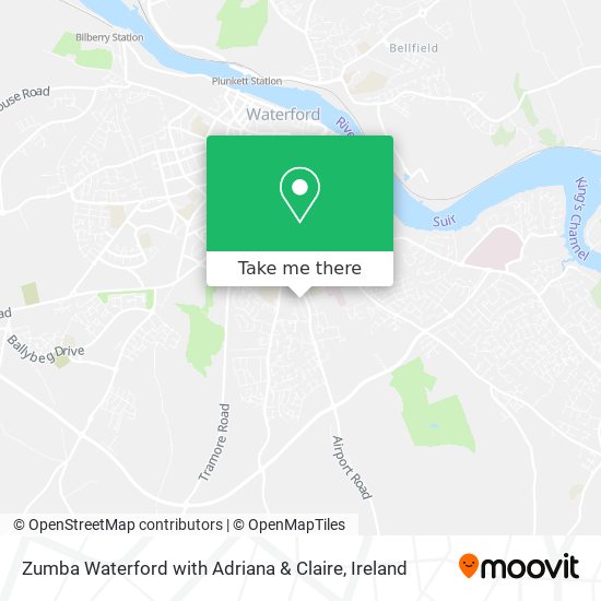 Zumba Waterford with Adriana & Claire map