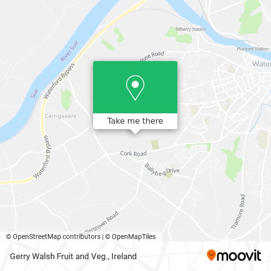 Gerry Walsh Fruit and Veg. map