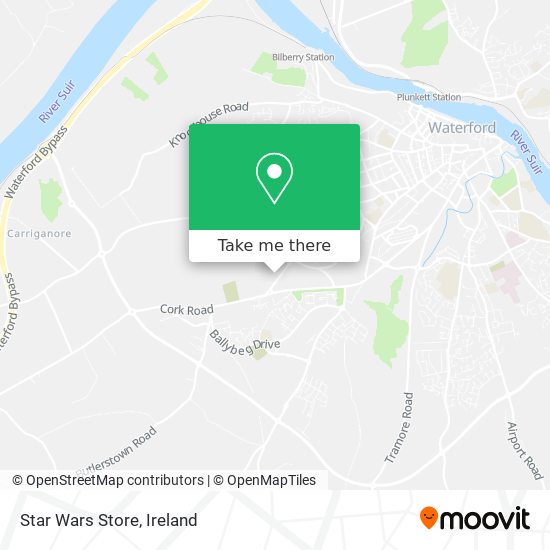 Star Wars Store map