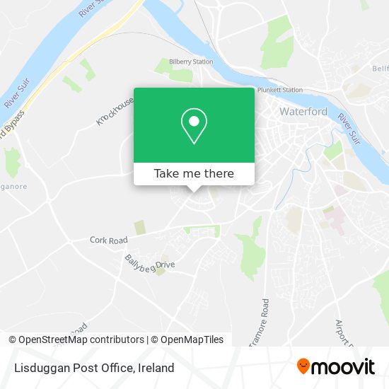 Lisduggan Post Office map