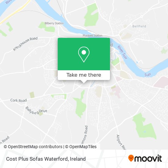 Cost Plus Sofas Waterford map