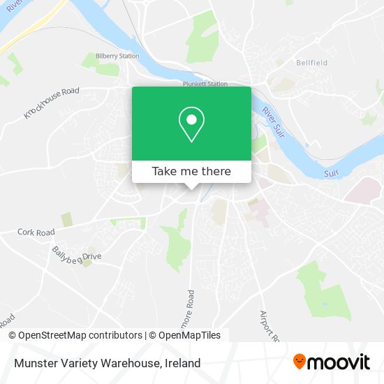 Munster Variety Warehouse map