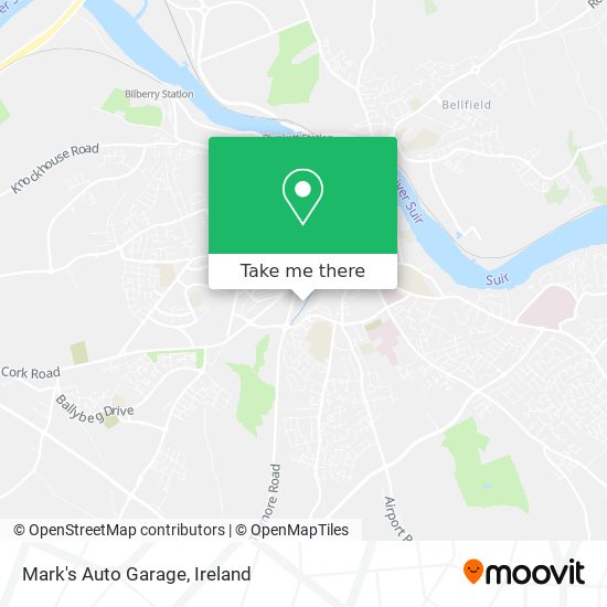 Mark's Auto Garage map