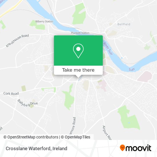 Crosslane Waterford map